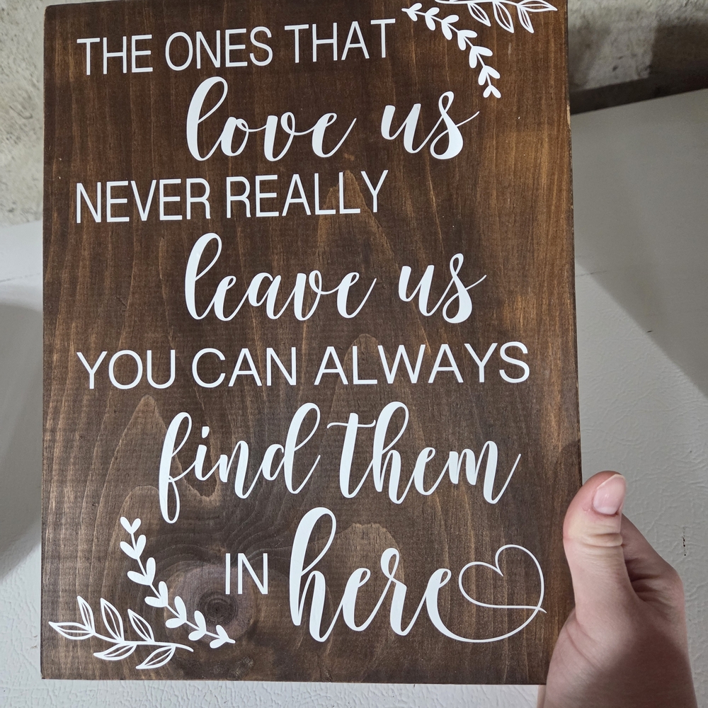 Memorial Wedding Wooden Sign